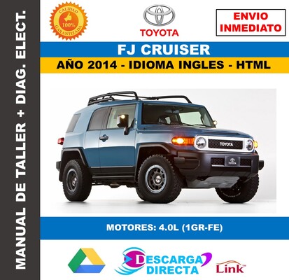 Manual de Taller y Servicio Toyota FJ Cruiser 2014 Descarga&nbsp;Oficial