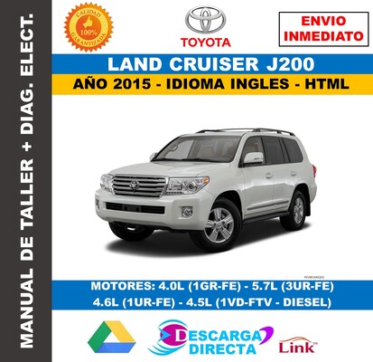 Manual de Taller y Servicio Toyota Land Cruiser Prado J200 2015