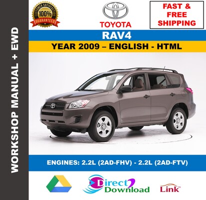 Manual de Taller y Servicio Toyota Rav4 2009