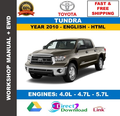 Manual de Taller y Servicio Toyota Tundra 2010 Oficial Interactivo