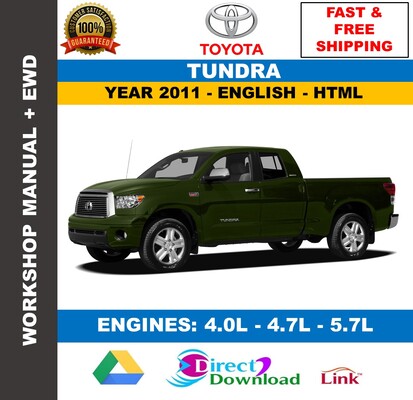 Manual de Taller y Servicio Toyota Tundra 2011 Descarga&nbsp;Directa