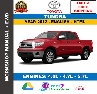 Manual de Taller y Servicio Toyota Tundra 2012&nbsp;Oficial