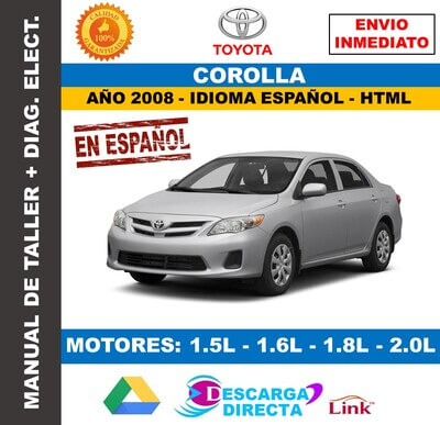 Manual de Taller y Servicio Toyota Corolla 2008 Español