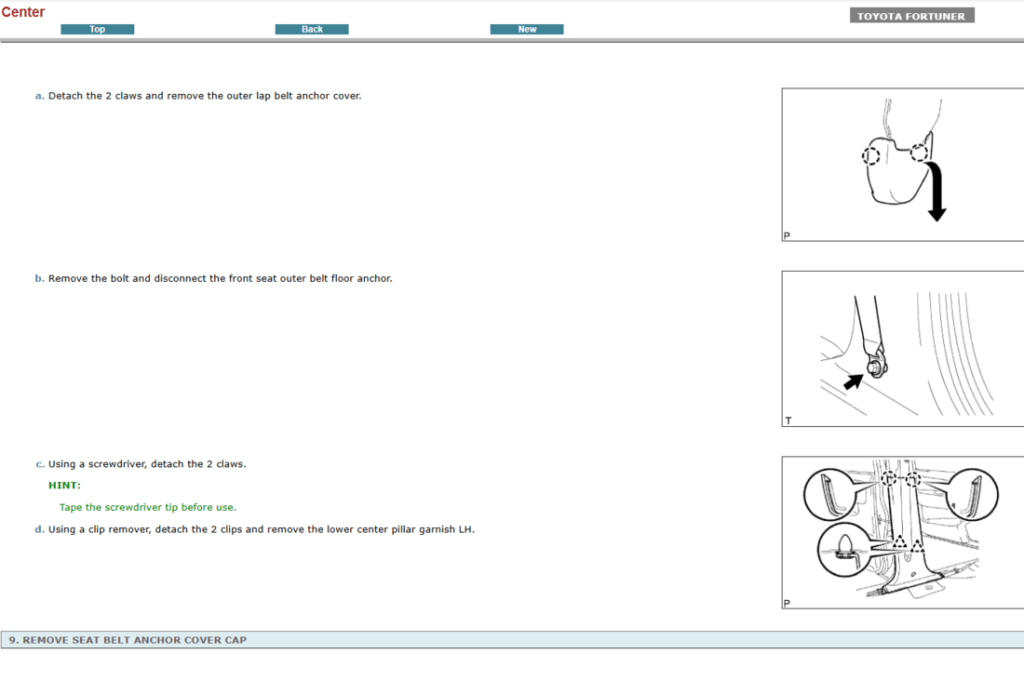 Manual de taller Toyota Fortuner Hilux SW4 2015: mantenimiento y reparación en un solo lugar.