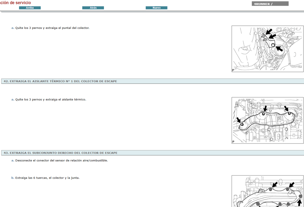 Guía de mantenimiento Toyota 4Runner 2009 Español: mantenimiento preventivo y correctivo.  
