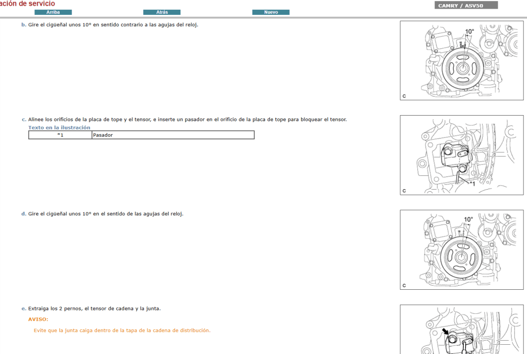 Manual de reparación Toyota Camry ASV50 en Español 2012:: la guía definitiva para reparaciones de motor.