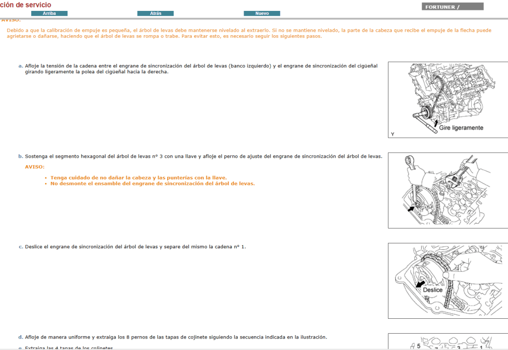 Reparación de transmisión Toyota Fortuner Hilux SW4 2005 Español: especializada con el manual de servicio.