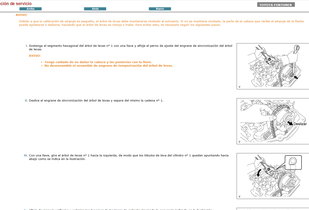 Reparación de transmisión Toyota Fortuner Hilux SW4 Español 2011: eficaz con el manual de servicio.