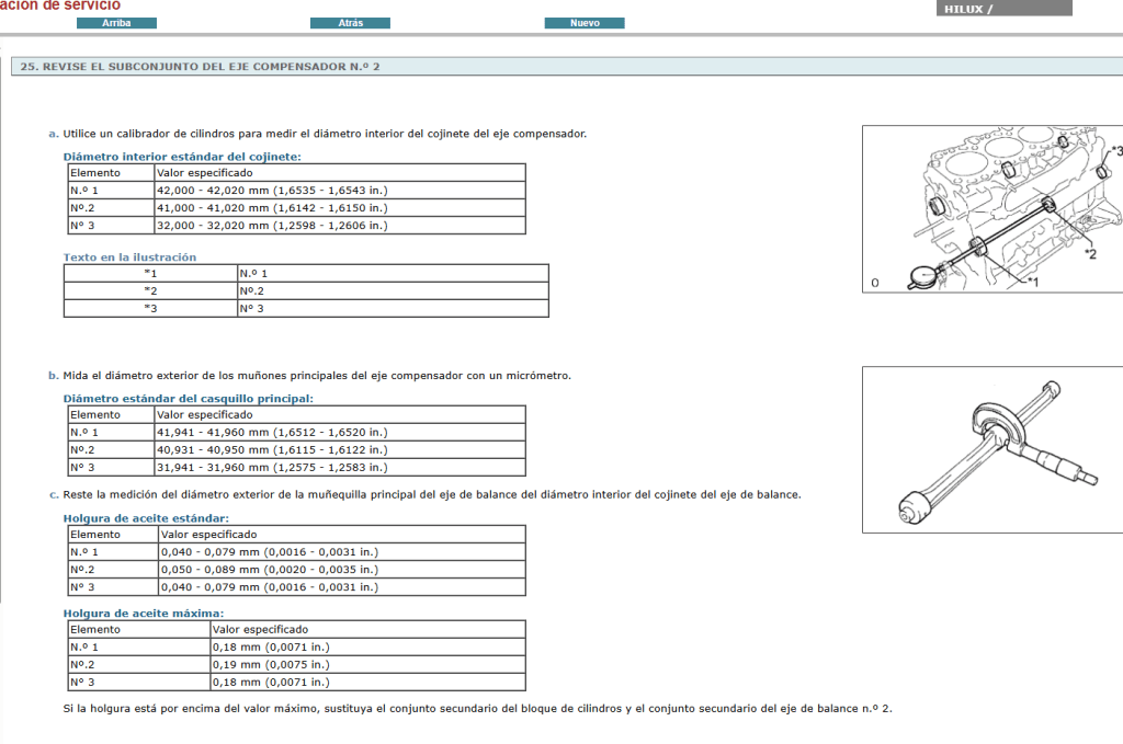 Guía de reparación Toyota Hilux 2012 Español: pasos sencillos para reparaciones complejas.  
