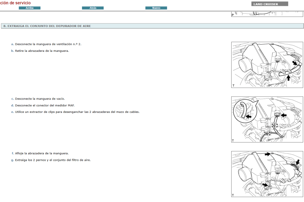 Manual de taller Toyota Land Cruiser J200 en Español 2010: mantenimiento y reparación en un solo lugar. 

