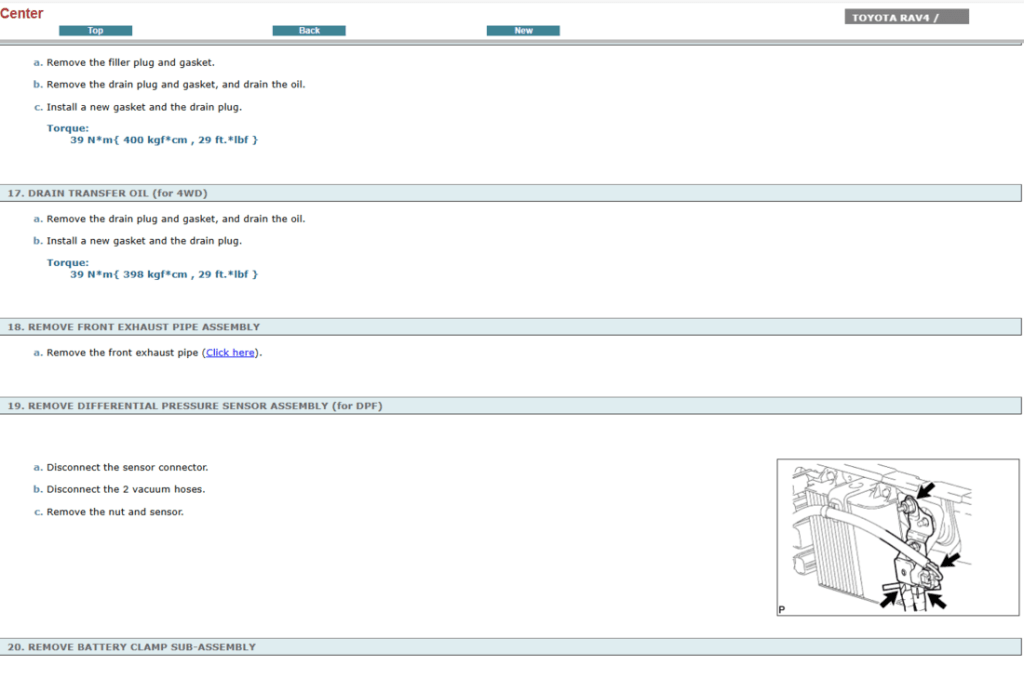 Manual de servicio Toyota Rav4 2009: diagnóstico y reparación de problemas técnicos.  
