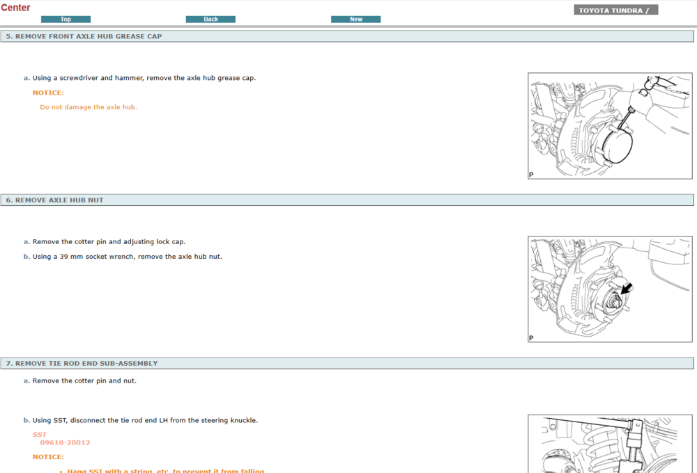 Reparación de motor Toyota Tundra 2012: detallada con el manual de servicio.  
