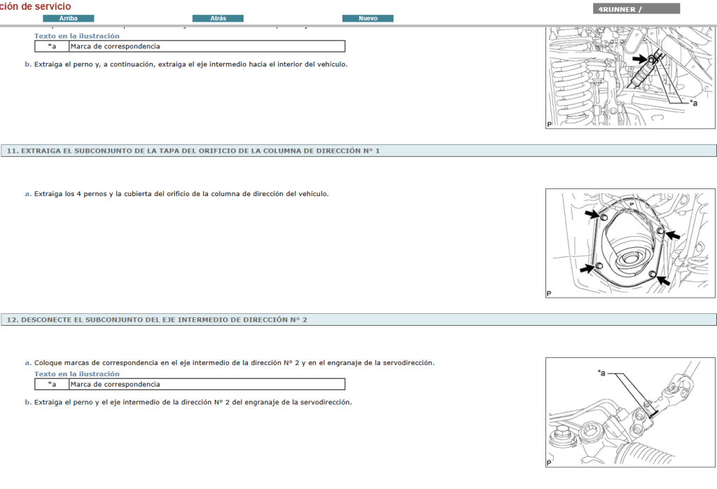 Manual de taller Toyota 4Ruuner 2014 en Español : reparaciones de motor y transmisión explicadas. 
