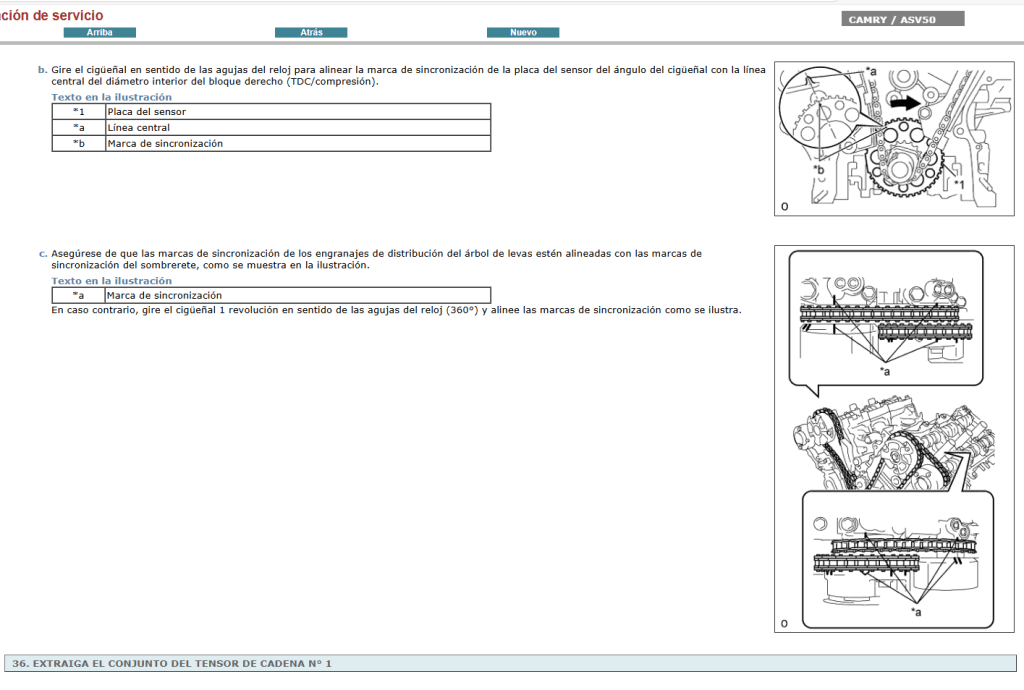 Guía de mantenimiento Toyota Camry ASV50 en Español 2011: consejos para el cuidado de tu vehículo.