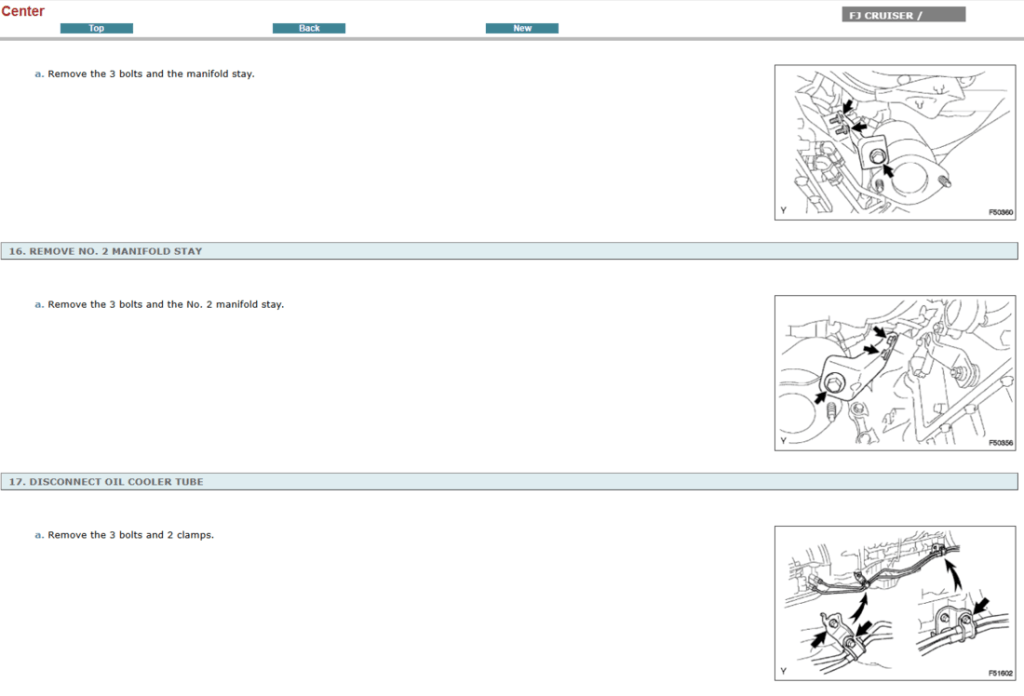 Reparación de motor Toyota FJ Cruiser 2007-2012: detallada con el manual de servicio.  
