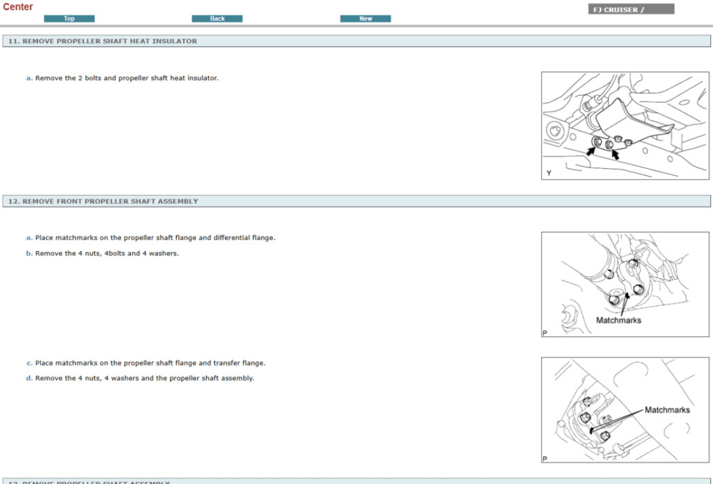 Reparación de transmisión Toyota FJ Cruiser 2011: especializada con el manual de servicio.  
