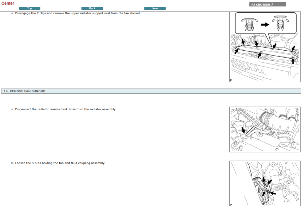 Guía de reparación Toyota FJ Cruiser 2013: instrucciones claras para reparaciones exitosas.
