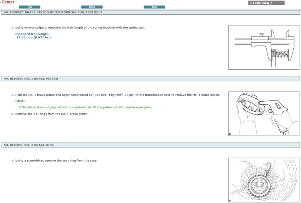Reparación de motor Toyota FJ Cruiser 2015: detallada con el manual de servicio.  
