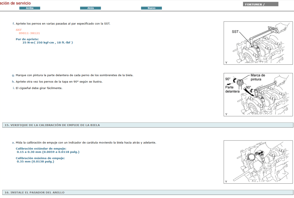 Manual de reparación Toyota Fortuner Hilux SW4 2005 Español: soluciones rápidas para problemas comunes.
