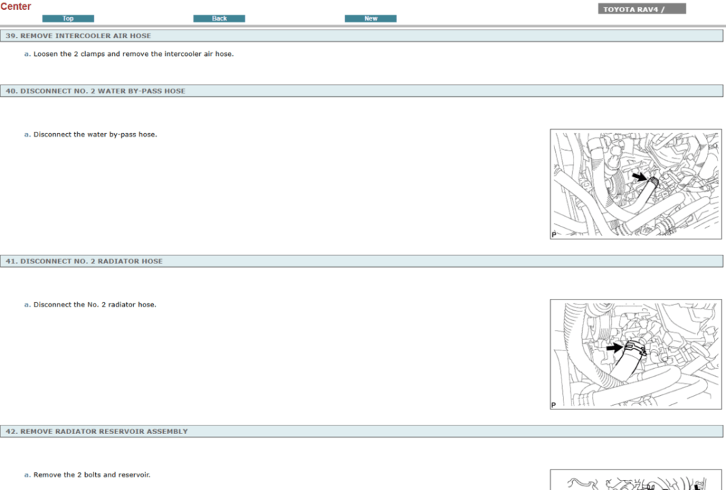 Reparación mecánica profesional con el manual de reparación Toyota Rav4 2009.  
