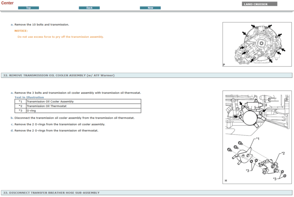 Reparación de motor Toyota Land Cruiser Prado J200 2012: detallada con el manual de servicio.  
