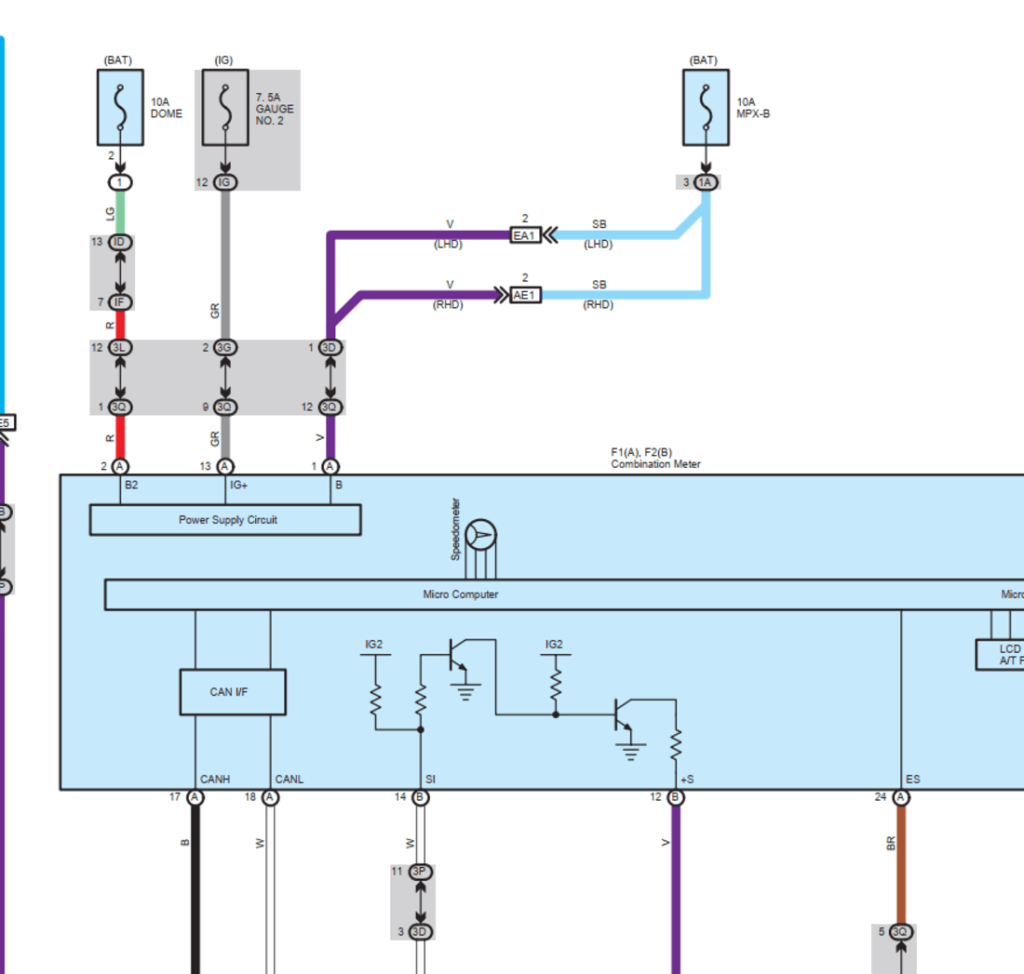 Diagramas Eléctricos interactivos y esquemas de cableado incluidos en el Manual de Taller Toyota Camry ACV40 (2010). Información de servicio para diagnóstico electrónico.