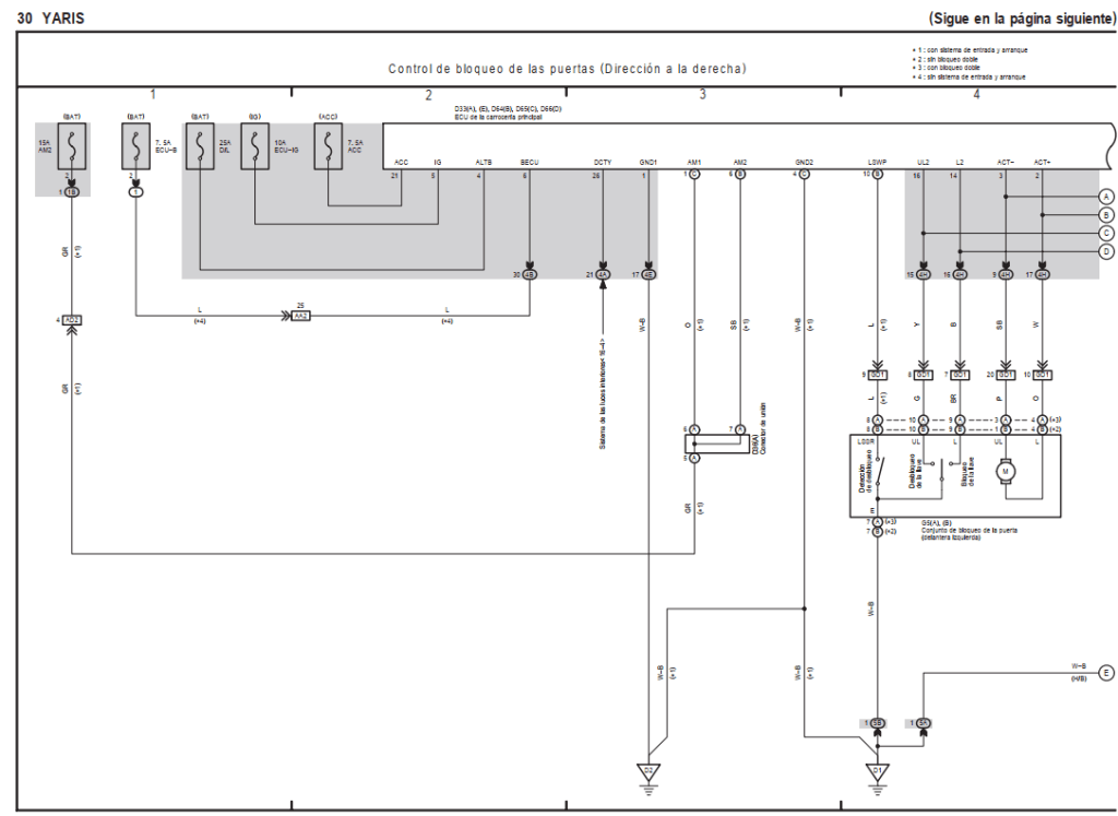 Diagramas certificados para sistemas eléctricos Toyota Yaris NCP90 2006-2013 Español.
