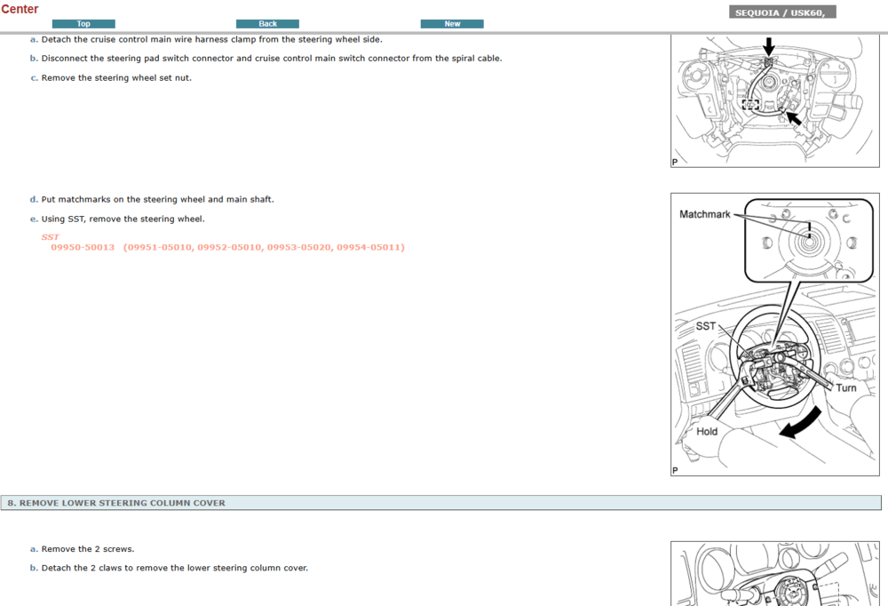Reparación de motor Toyota Sequoia 2012: detallada con el manual de servicio.