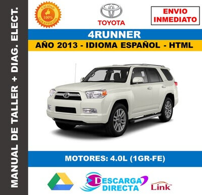 Manual de Taller Toyota 4Runner 2013 en Español