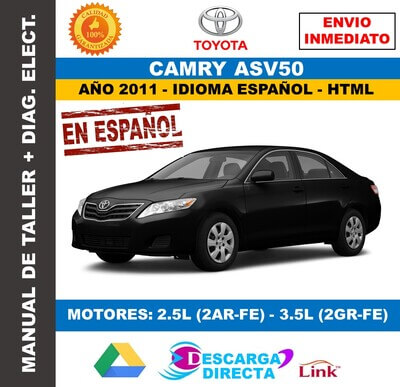 Manual de Taller y Servicio Toyota Camry ASV50 2011 Español