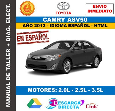Manual de Taller y Servicio Toyota Camry ASV50 2012 Español