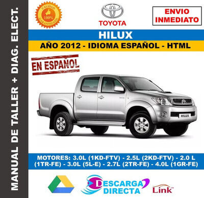 Manual de Taller y Servicio Toyota Hilux 2012&nbsp;Español