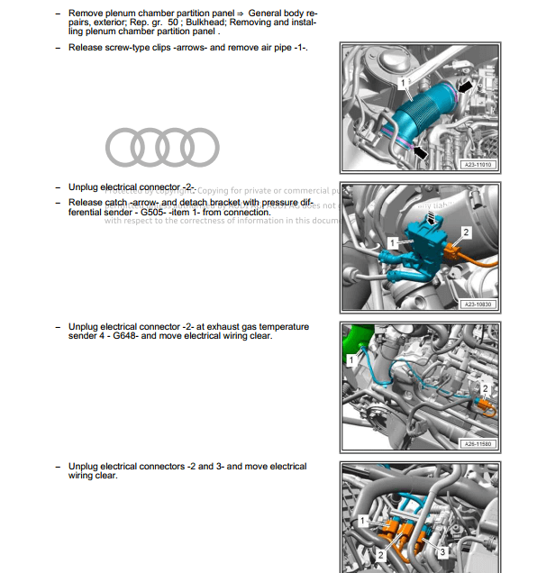 Manual de taller Audi A6 (C8-4K) 2018-2020: reparaciones de motor y transmisión explicadas.