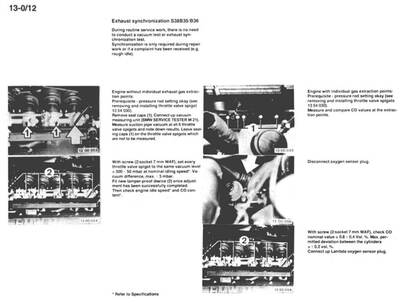 Reparación mecánica del BMW Serie 5 (E34) 1987-1995: textos y diagramas para procedimientos detallados.

