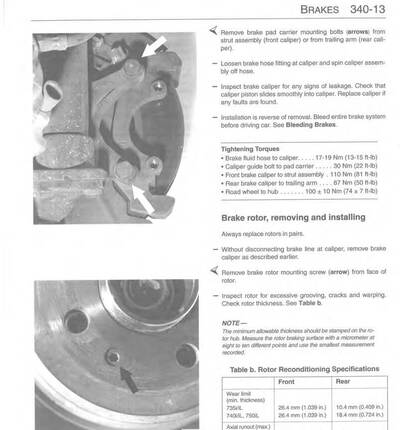 Procedimientos detallados para la reparación del BMW Serie 7 E32 (735-740-750) 1988-1994, incluyendo herramientas.
