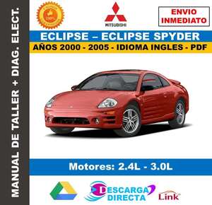 Manual de Taller y Servicio Mitsubishi Eclipse- Spyder 2000-2005 PDF