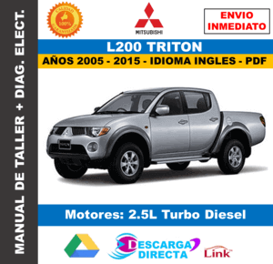 Manual de Taller Mitsubishi L200 Triton (2005-2015) – PDF Descarga Directa