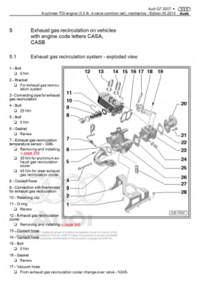 Guía de mantenimiento Audi Q7 2007-2015: mantenimiento preventivo y correctivo.