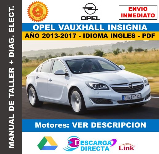 Manual de Taller y Vauxhall Opel Insignia (2013-2017) PDF