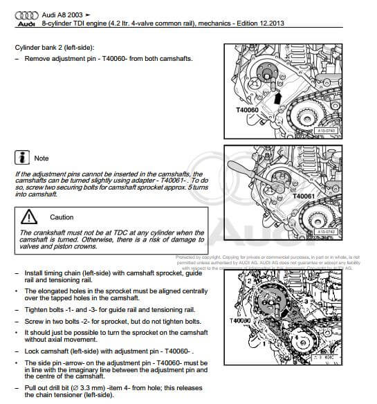 Reparación de transmisión especializada con el manual de servicio Audi A8 S8 2003-2010.
