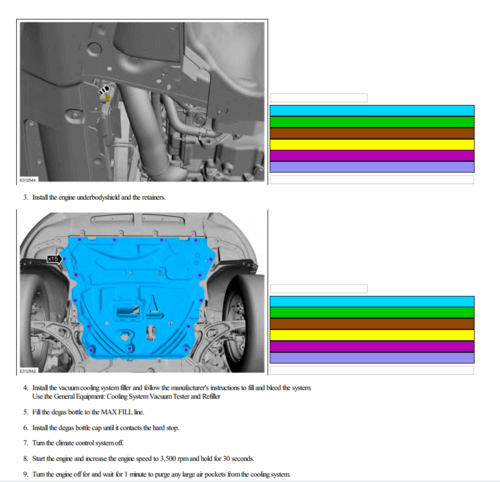 Manual de reparación del Ford Escape Kuga 2020-2024, con instrucciones y herramientas necesarias.
