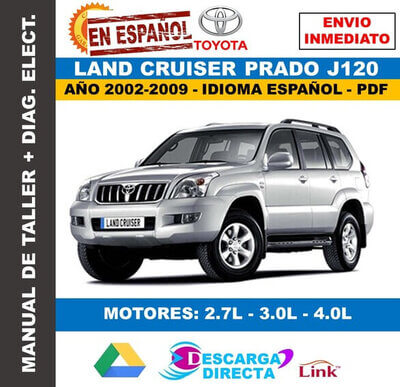 Manual de Taller y Servicio Toyota Land Cruiser Prado J120 2002-2009 Español PDF