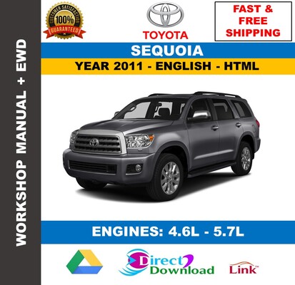 Manual de Reparación Toyota Sequoia 2011 Oficial Interactivo