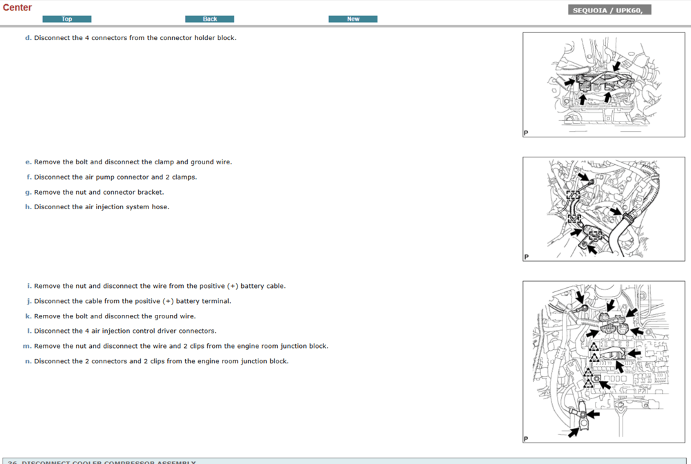 Manual de Reparación Interactivo Oficial para Toyota Sequoia 2011. Documento de servicio completo con procedimientos de taller y mantenimiento.