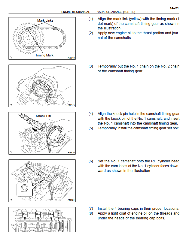 Reparación de motor Toyota 4Runner 2003-2005: instrucciones detalladas en el manual de servicio.
