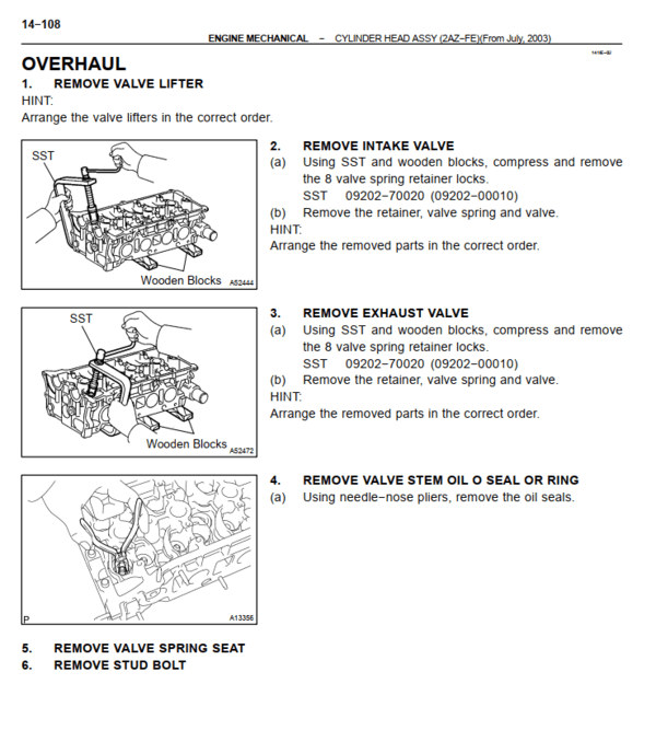 Manual de Taller y Reparación Oficial para Toyota Camry (2002-2006). Documento de servicio completo para descarga oficial PDF.