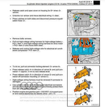 Guía de reparación Audi A8 (D5-4N) 2018-2020: instrucciones claras para reparaciones exitosas.