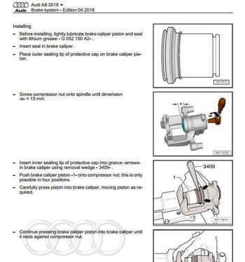Manual de servicio Audi A8 (D5-4N) 2018-2020: diagnóstico y reparación de problemas técnicos.