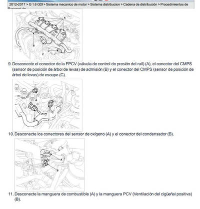 Reparación mecánica profesional con el manual de servicio Kia Rio UB 1.6L 2012-2017 Español.