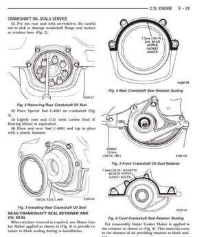 Reparación de motor Dodge Dakota 1995: instrucciones precisas en el manual de servicio.